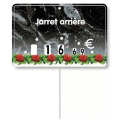 ÉTIQUETTE 105x70 mm Guirlande Traiteur, à texte, à roulettes, pique i