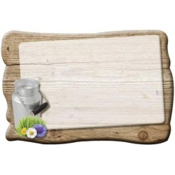 ÉTIQUETTE 100x70 mm Milk, sans roulettes, sans attachement (lot de 10