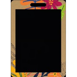 PANNEAU 500x700 mm Be Kraft Floral, carton alvéolé 10 mm