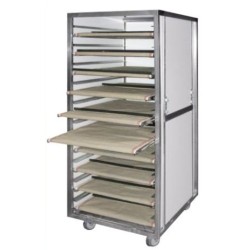 ARMOIRE DE FERMENTATION 800X600 MM - roues chape zinguée