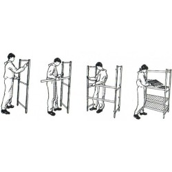 RAYONNAGE FERMOD CLAYETTES DURALINOX