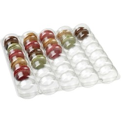 BOITE 35 MACARONS THERMOFORMEE