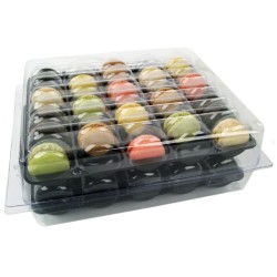 BOITE 70 MACARONS - 290x240xht100 mm