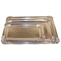 PLATEAU RECTANGLE METALLISE