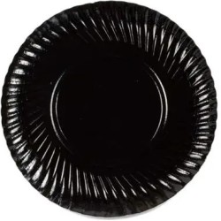 ASSIETTE CARTON NOIRE