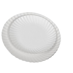 ASSIETTE IMPERGRAS CARTON BLANC