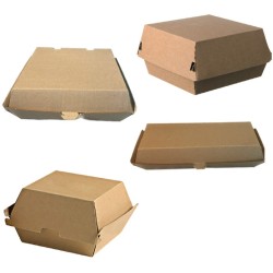 BOITE CARTON BURGER - 120x120xht70 mm (Lot de 100)