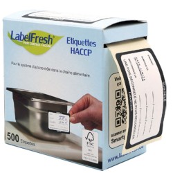 ETIQUETTES SURGELATION 70X45 MM - rouleau de 500