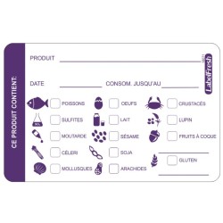 ETIQUETTES ALLERGENE 70X45 MM - rouleau de 500