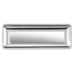 PLAT INOX RECTANGULAIRE POUR VITRINE