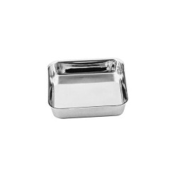 PLAT INOX CARRE - 250X250X55 - ép1.0 - inox 18/10