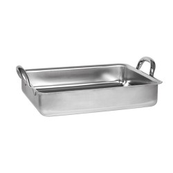 PLAT A ROTIR INOX ANSES FIXES