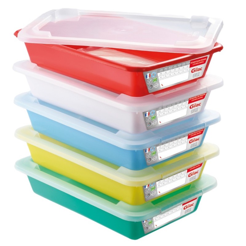 LOT DE BACS PLATS TEMOINS + COUVERCLES