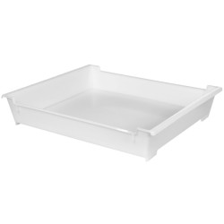 BAC PLEIN RENFORCE EMPILABLE/EMBOITABLE 9,6 L - 480X410X90 - BLANC