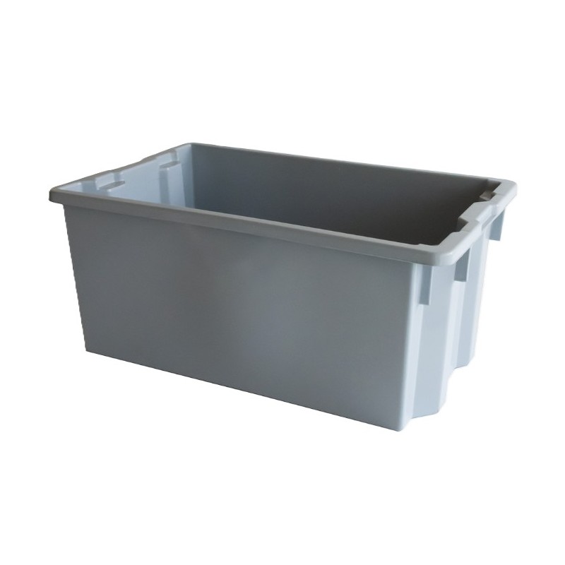 BAC PLEIN RENFORCE EMPILABLE/EMBOITABLE 70 L - 750X460X310 - GRIS