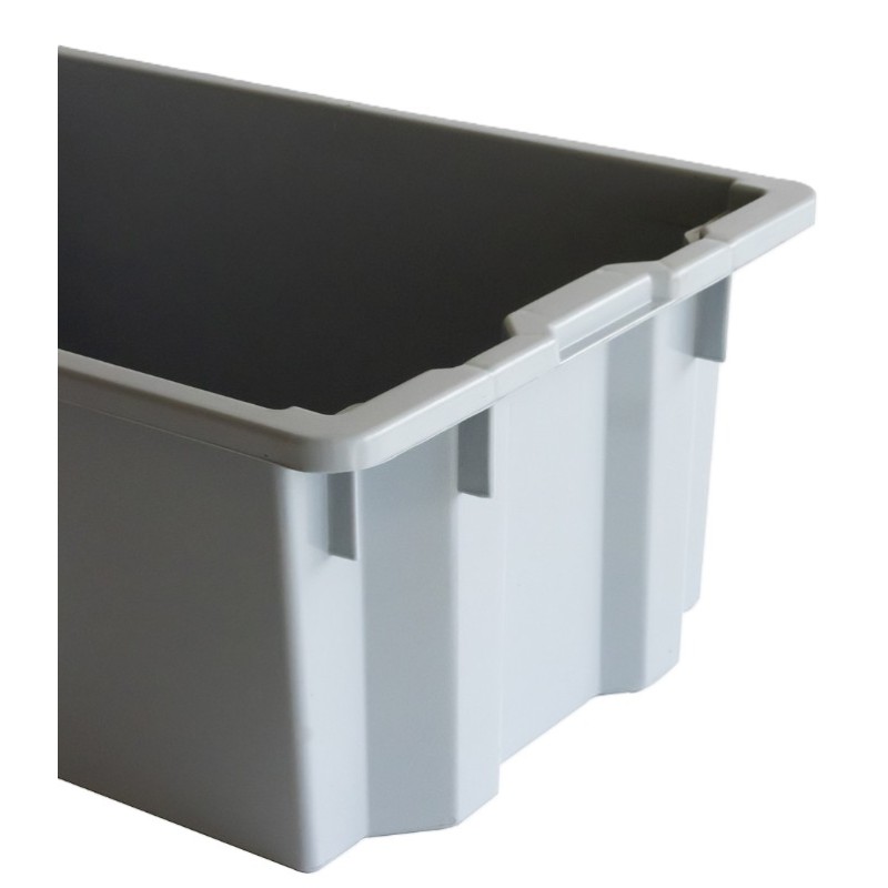 BAC PLEIN RENFORCE EMPILABLE/EMBOITABLE 70 L - 750X460X310 - GRIS
