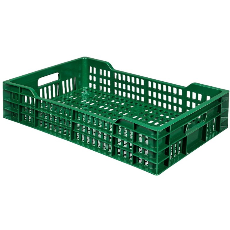 CAISSE AJOUREE EN PEHD RECYCLE EMPILABLE