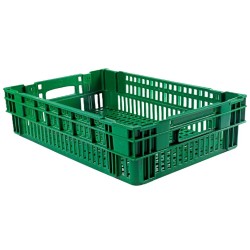 CAISSE AJOUREE EN PEHD RECYCLE GERBABLE