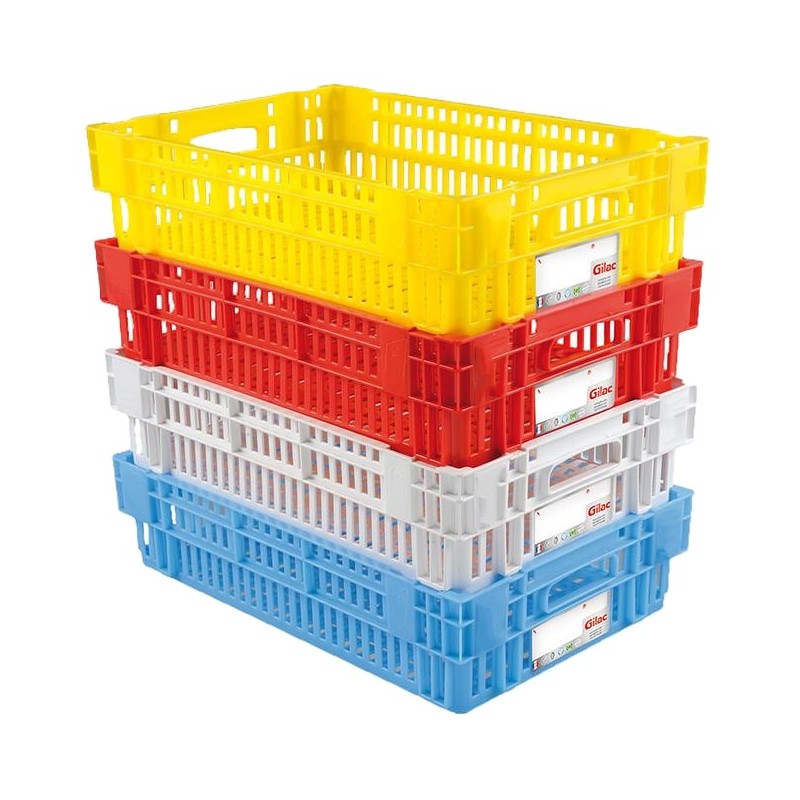 CAISSE AJOUREE EMPILABLE EMBOITABLE HACCP
