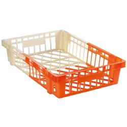 CAISSE AJOUREE EMPILABLE / EMBOITABLE 600X400X120 - 20 L - BICOLORE