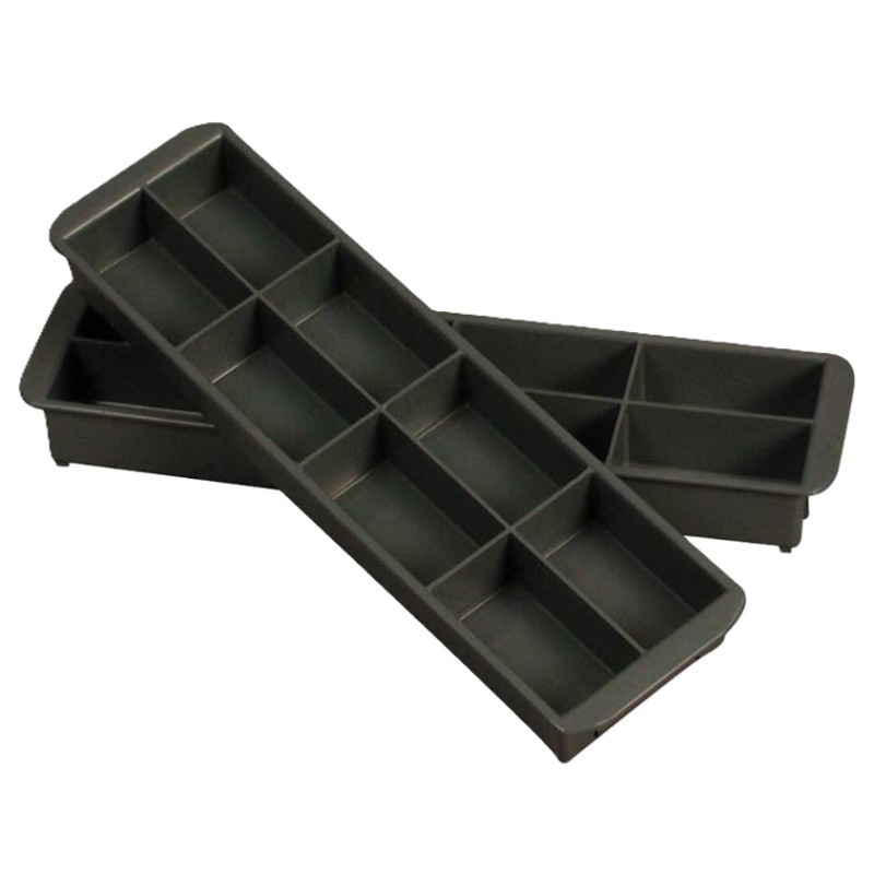 CASIER POUR BAC D'INTERVENTION A POIGNEE - 385x104 ht 42 mm - GRIS