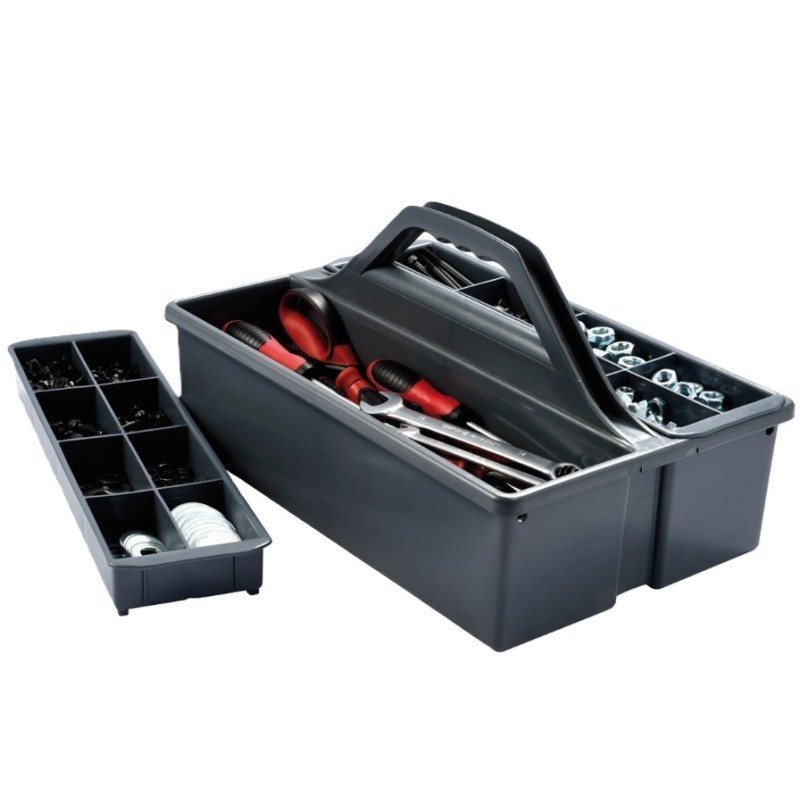 CASIER POUR BAC D'INTERVENTION A POIGNEE - 385x104 ht 42 mm - GRIS