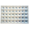 PLAQUE DE SEMIS 240 ALVEOLES 599x399x36 mm - BLANC (EURO240BASSE)