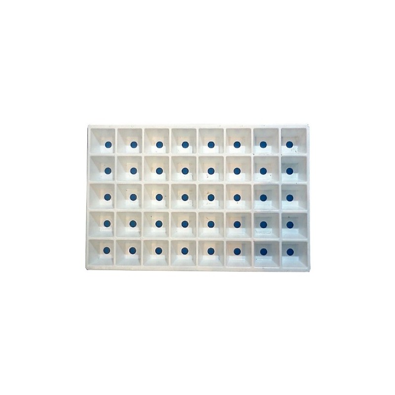 PLAQUE DE SEMIS 240 ALVEOLES 599x399x36 mm - BLANC (EURO240BASSE)