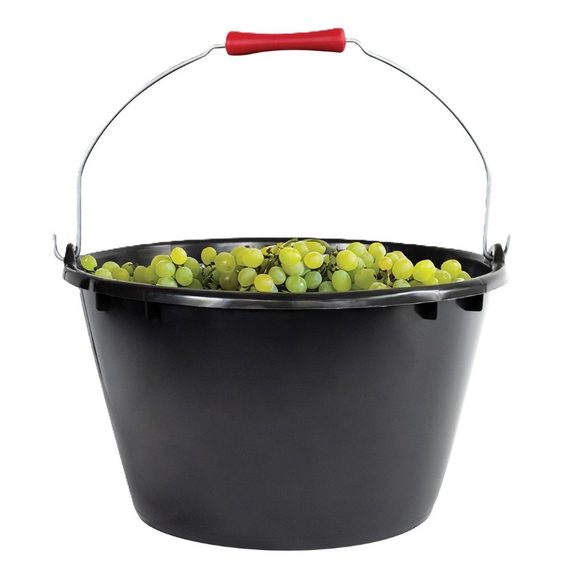 SEAU ROND ECO-DURABLE 15 L - Ø400 ht250 mm - NOIR