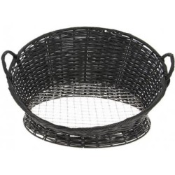 VANNERIE POLYPRO/INOX - CRIBLE CORBEILLE+POIGNEE