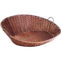 VANNERIE POLYPRO/INOX - COTTAGE + POIGNEE 960x750x320 mm - MARRON