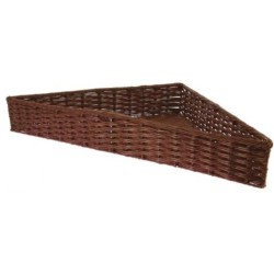 VANNERIE POLYPROPYLENE/INOX - TRIANGLE 500x700x100 mm - MARRON