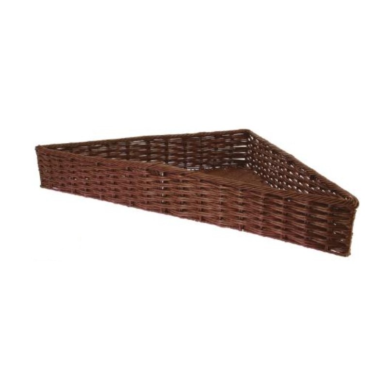 VANNERIE POLYPROPYLENE/INOX - TRIANGLE 500x700x100 mm - MARRON