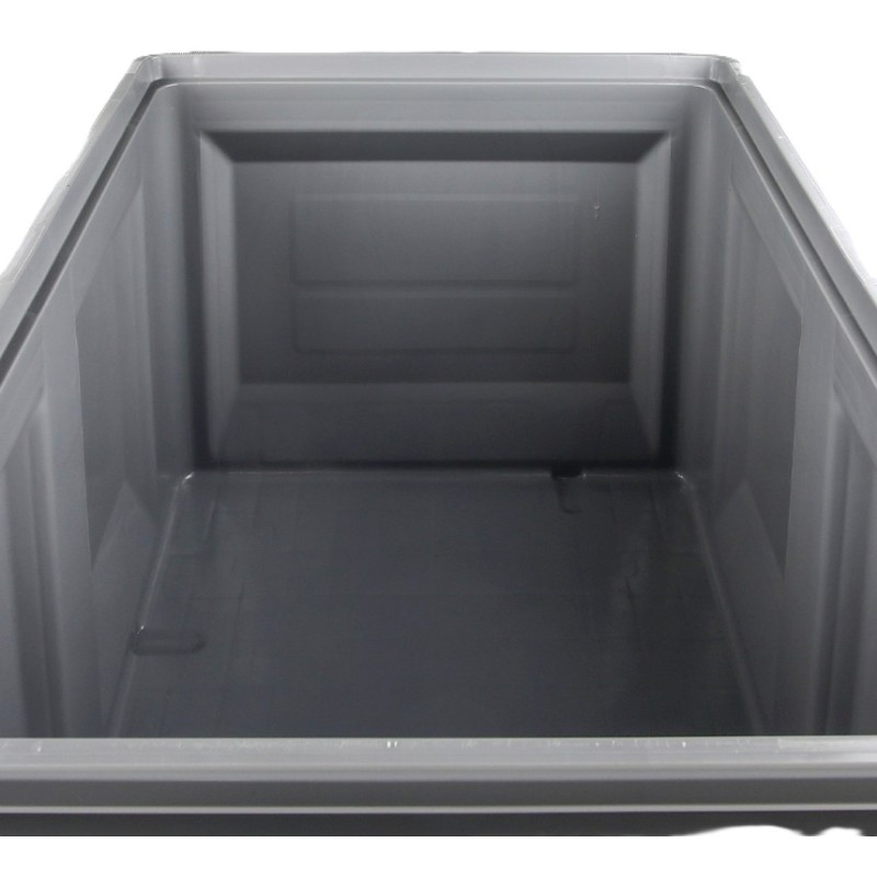 CAISSE PALETTE -  800X1200X790 MM -  480 L - GRIS - 3 SEMELLES