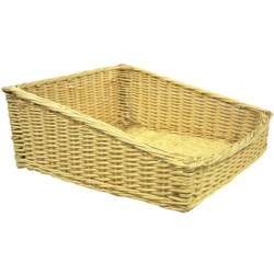PRESENTOIR OSIER NATUREL - 520x500xht200/110 mm