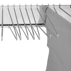 SECHOIR A COUCHE INOX 1000X185 MM Lg Bras 800 20 couches
