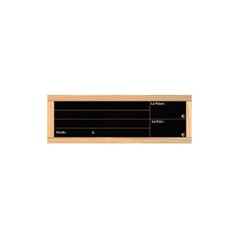 ETIQUETTE ARDOISE PRIX DU PAIN 50x150 mm - neutre (lot de 24)