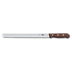COUTEAU A JAMBON/SAUMON/BRIE ALVEOLE -330 - manche palissandre - vict