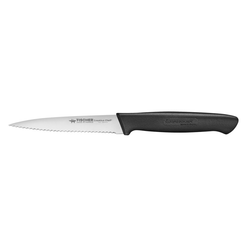COUTEAU D'OFFICE LAME CRANTEE - 100 - NOIR