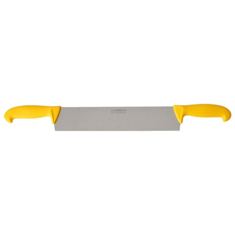COUTEAU A FROMAGE 2 MANCHES JAUNE -330 - MODELE LOUBELN