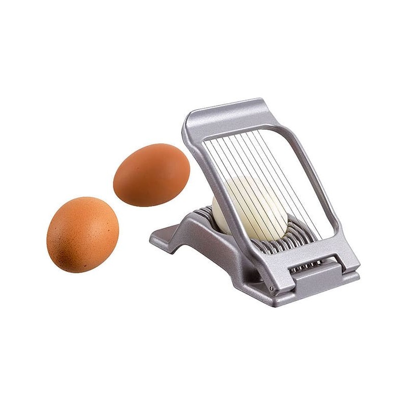 COUPE OEUF - FONTE D'ALUMINIUM ET FILS INOX - 10 tranches