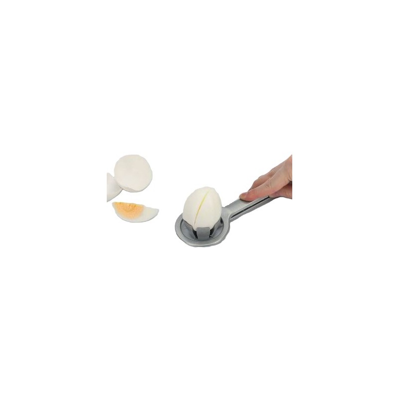 COUPE OEUF - FONTE D'ALUMINIUM ET FILS INOX - 6 quartiers