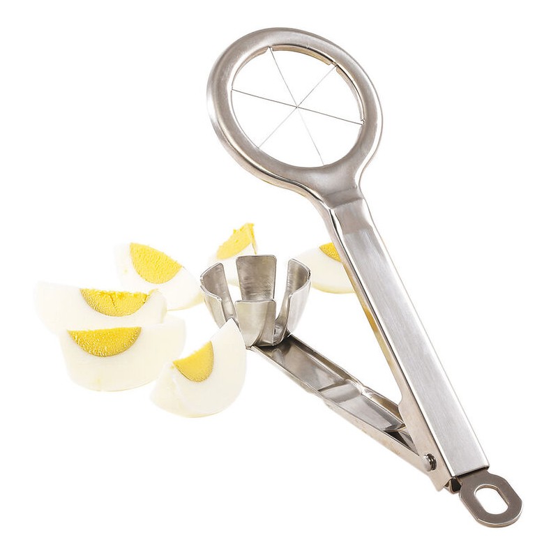 COUPE OEUF - INOX ET FILS INOX - 6 quartiers