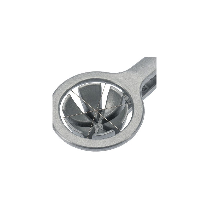 COUPE OEUF - FONTE D'ALUMINIUM ET FILS INOX - 6 quartiers