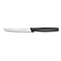 COUTEAU A TOMATES/STEAK -110 - NOIR - bout rond - denté (bte 20) vict