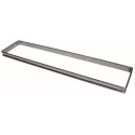 RECTANGLE A FLAN INOX HT 25 MM
