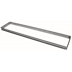 RECTANGLE A FLAN INOX HT 25 MM