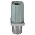 PIED PLASTIQUE EMBOUT INOX 35X35 REGLABLE