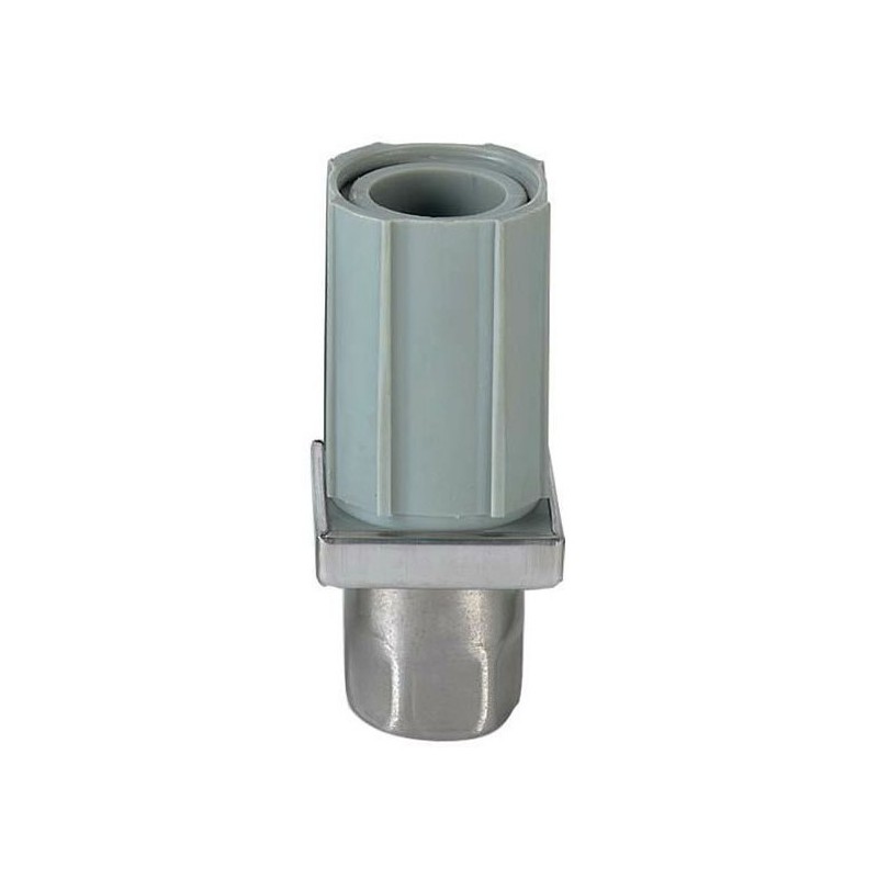PIED PLASTIQUE EMBOUT INOX 35X35 REGLABLE