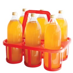 PANIER PORTE-BOUTEILLES 340X255X280 MM - ROUGE